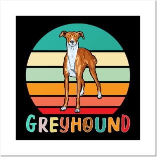 Vintage Retro Greyhound Posters and Art